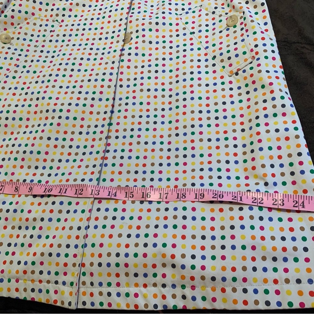 PAUL SMITH Blue collection ladies 100% cotton size 10 Polka Dot coat GUC - Picture 15 of 15